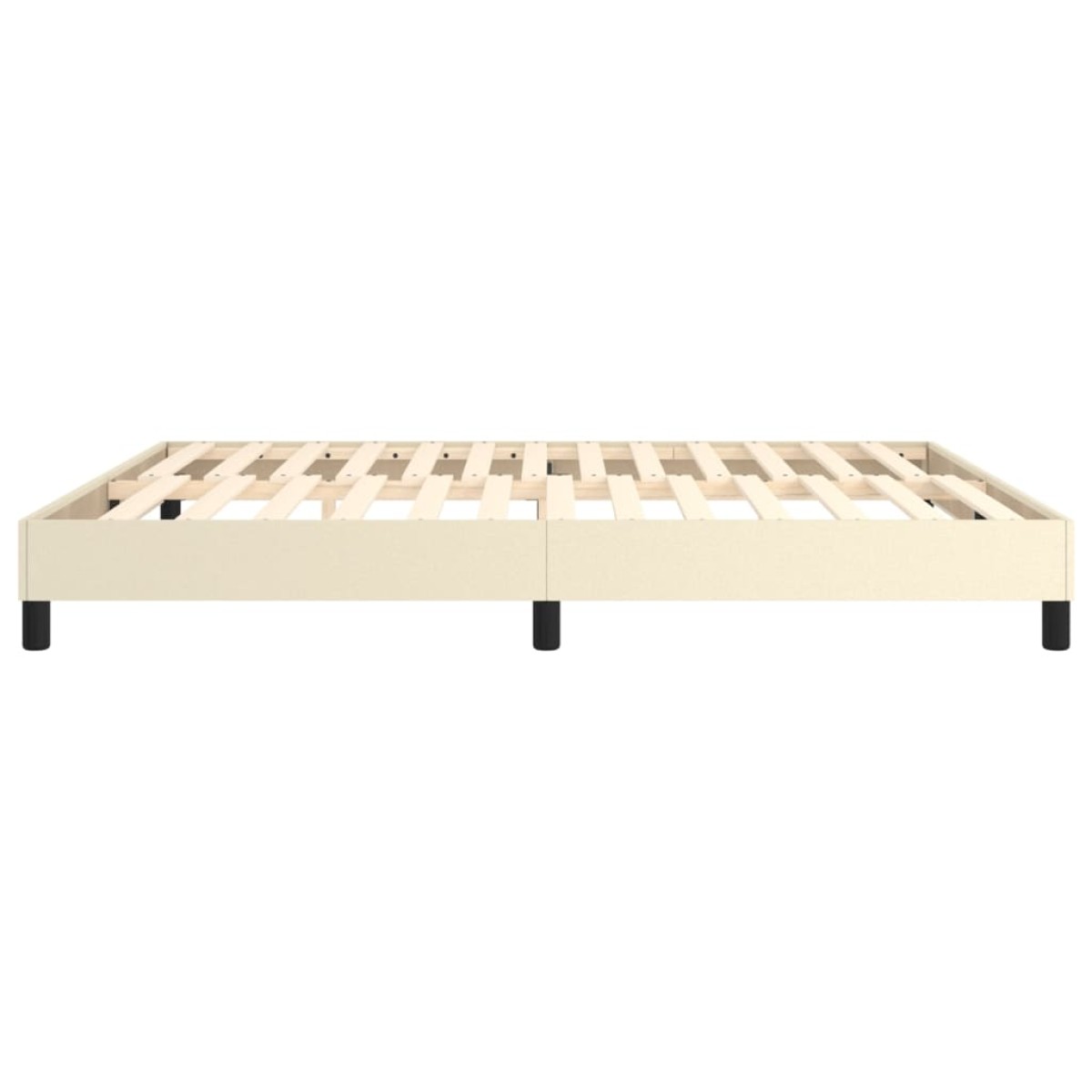 vidaXL Πλαίσιο Κρεβατιού Boxspring Κρεμ 160x200 εκ. Συνθετικό Δέρμα