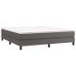 vidaXL Πλαίσιο Κρεβατιού Boxspring Γκρι 160x200 εκ. Συνθετικό Δέρμα