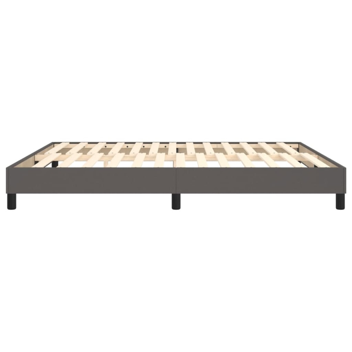 vidaXL Πλαίσιο Κρεβατιού Boxspring Γκρι 160x200 εκ. Συνθετικό Δέρμα