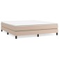 vidaXL Πλαίσιο Κρεβατιού Boxspring Καπουτσίνο 160x200εκ. Συνθετ. Δέρμα