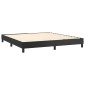 vidaXL Πλαίσιο Κρεβατιού Boxspring Μαύρο 180x200 εκ. Συνθετικό Δέρμα