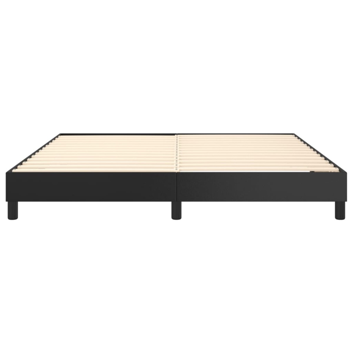vidaXL Πλαίσιο Κρεβατιού Boxspring Μαύρο 180x200 εκ. Συνθετικό Δέρμα