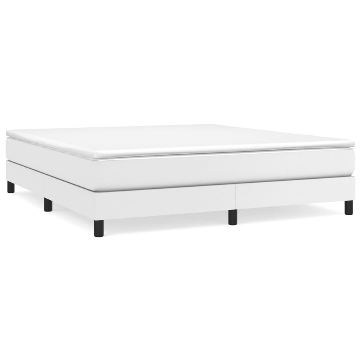 vidaXL Πλαίσιο Κρεβατιού Boxspring Λευκό 180x200 εκ. Συνθετικό Δέρμα