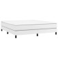 vidaXL Πλαίσιο Κρεβατιού Boxspring Λευκό 180x200 εκ. Συνθετικό Δέρμα