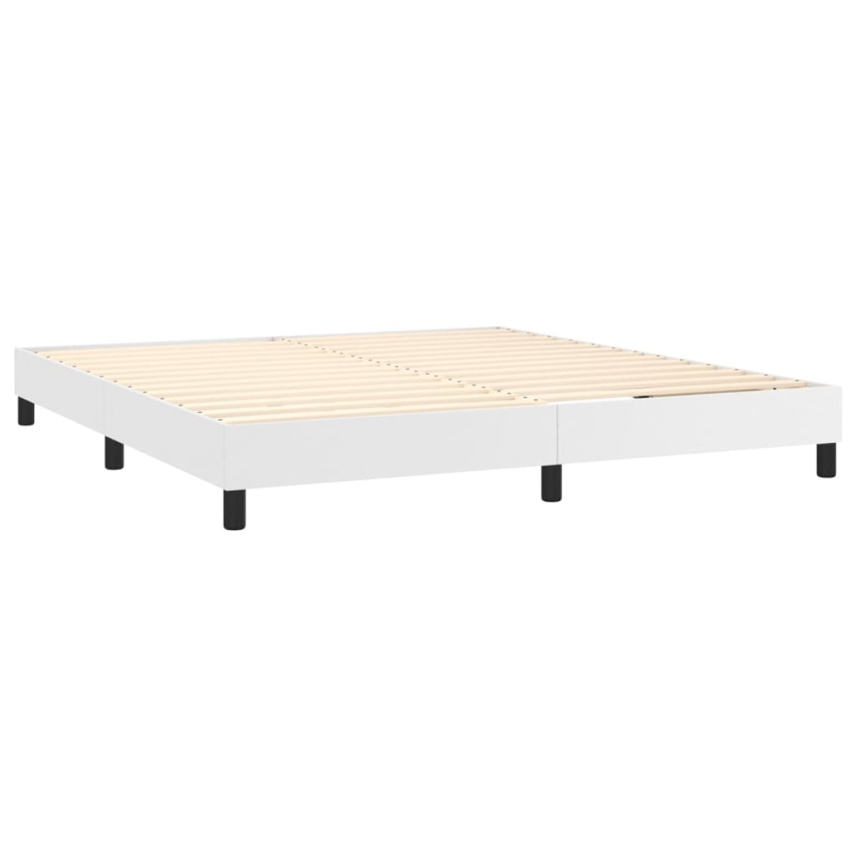 vidaXL Πλαίσιο Κρεβατιού Boxspring Λευκό 180x200 εκ. Συνθετικό Δέρμα