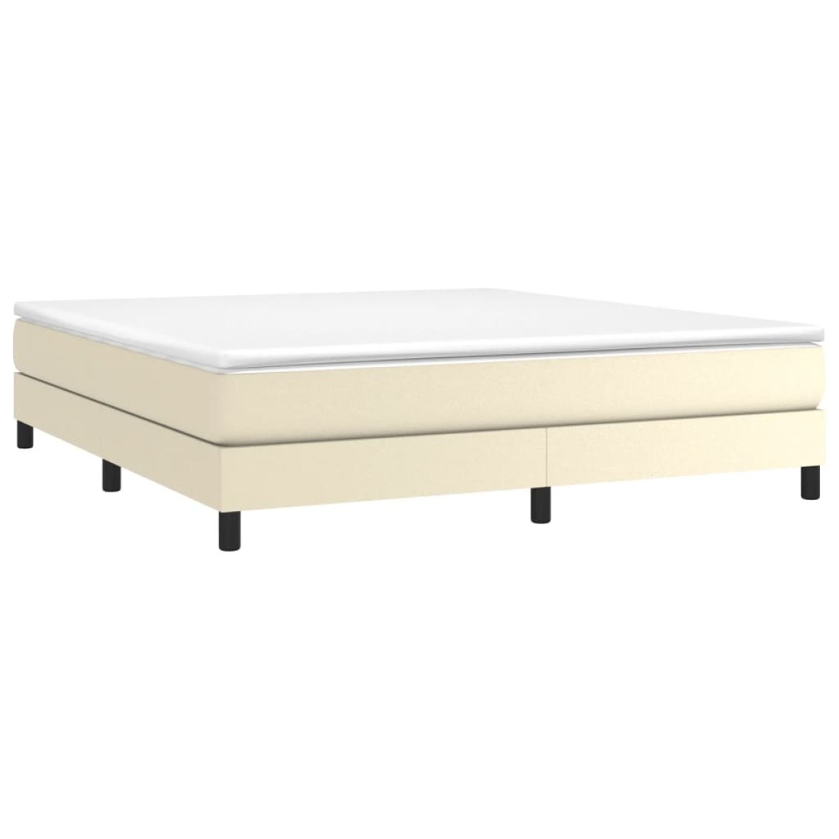 vidaXL Πλαίσιο Κρεβατιού Boxspring Κρεμ 180x200 εκ. Συνθετικό Δέρμα