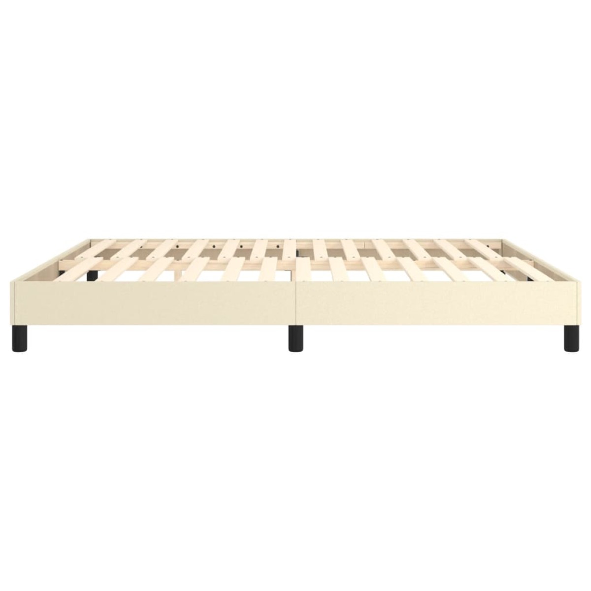 vidaXL Πλαίσιο Κρεβατιού Boxspring Κρεμ 180x200 εκ. Συνθετικό Δέρμα