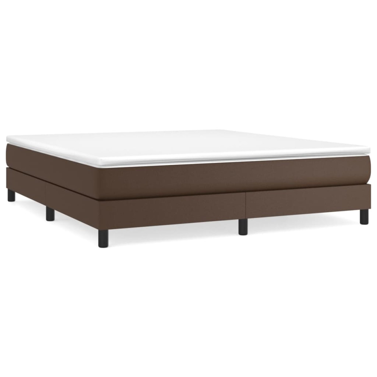 vidaXL Πλαίσιο Κρεβατιού Boxspring Καφέ 180x200 εκ. Συνθετικό Δέρμα