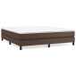 vidaXL Πλαίσιο Κρεβατιού Boxspring Καφέ 180x200 εκ. Συνθετικό Δέρμα