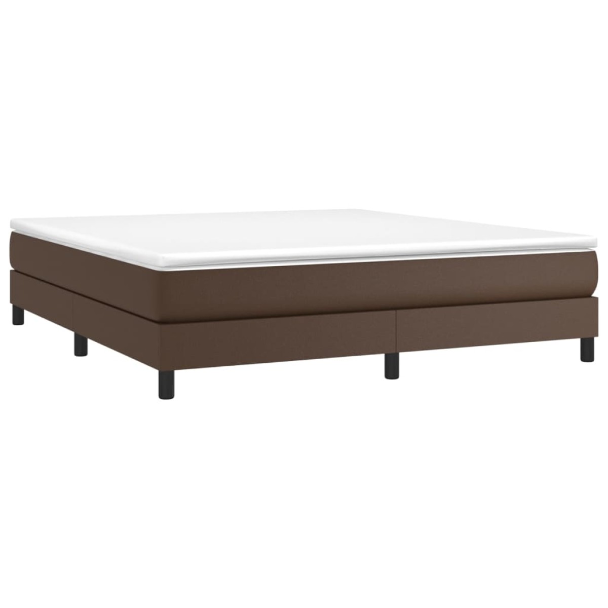 vidaXL Πλαίσιο Κρεβατιού Boxspring Καφέ 180x200 εκ. Συνθετικό Δέρμα