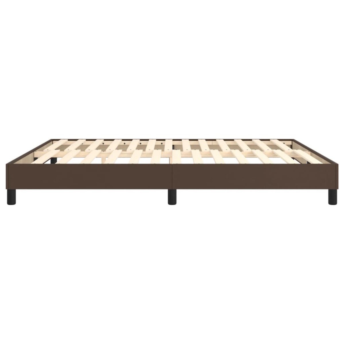 vidaXL Πλαίσιο Κρεβατιού Boxspring Καφέ 180x200 εκ. Συνθετικό Δέρμα