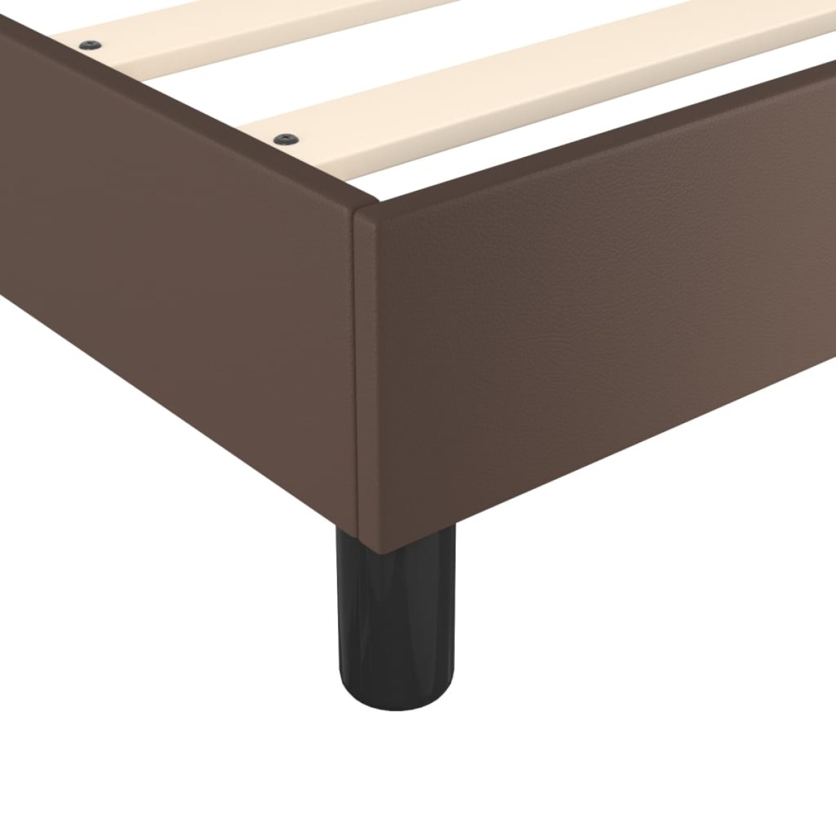 vidaXL Πλαίσιο Κρεβατιού Boxspring Καφέ 180x200 εκ. Συνθετικό Δέρμα