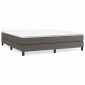 vidaXL Πλαίσιο Κρεβατιού Boxspring Γκρι 180x200 εκ. Συνθετικό Δέρμα