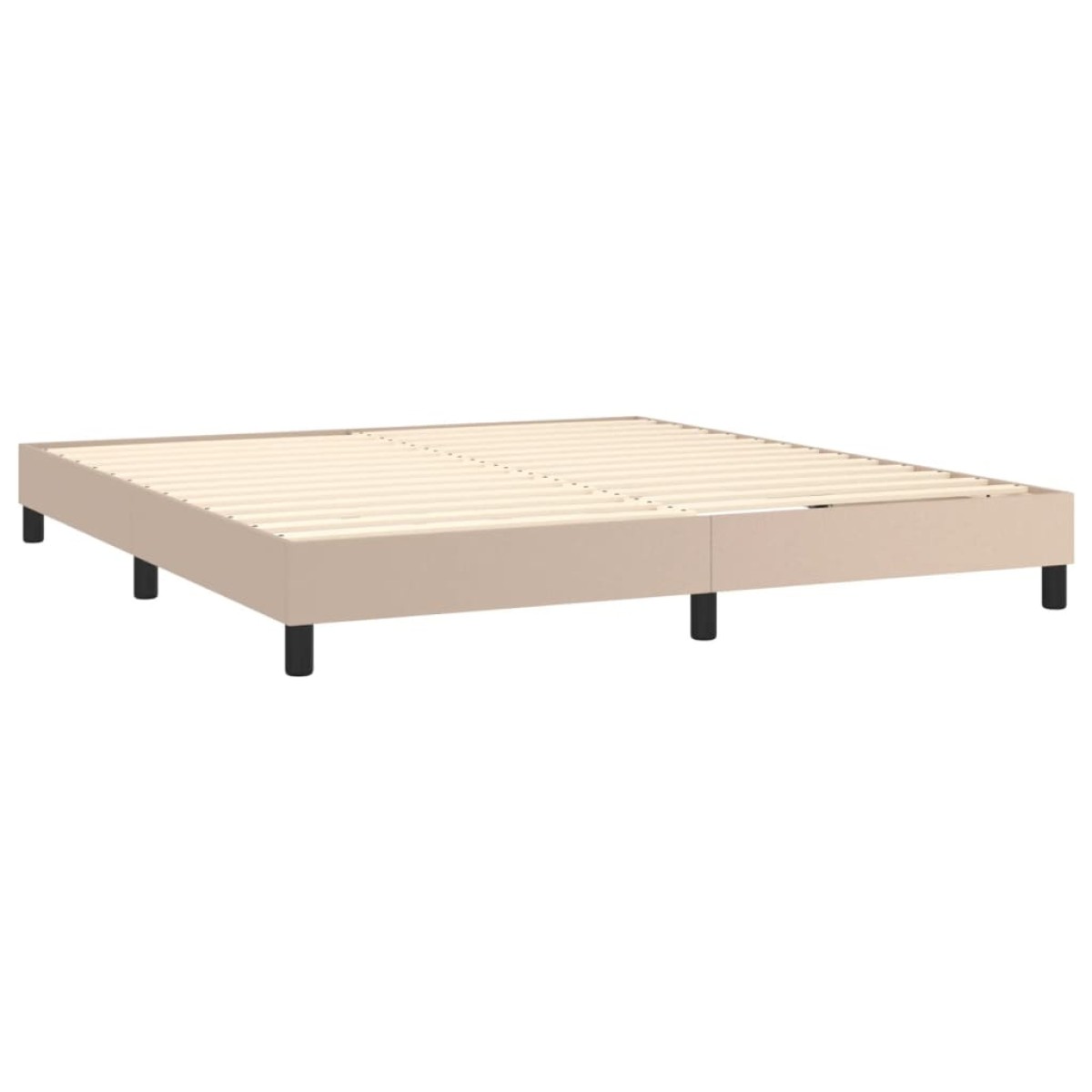 vidaXL Πλαίσιο Κρεβατιού Boxspring Καπουτσίνο 180x200εκ. Συνθετ. Δέρμα