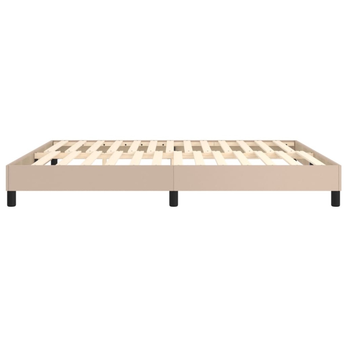 vidaXL Πλαίσιο Κρεβατιού Boxspring Καπουτσίνο 180x200εκ. Συνθετ. Δέρμα