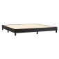 vidaXL Πλαίσιο Κρεβατιού Boxspring Μαύρο 200x200 εκ. Συνθετικό Δέρμα