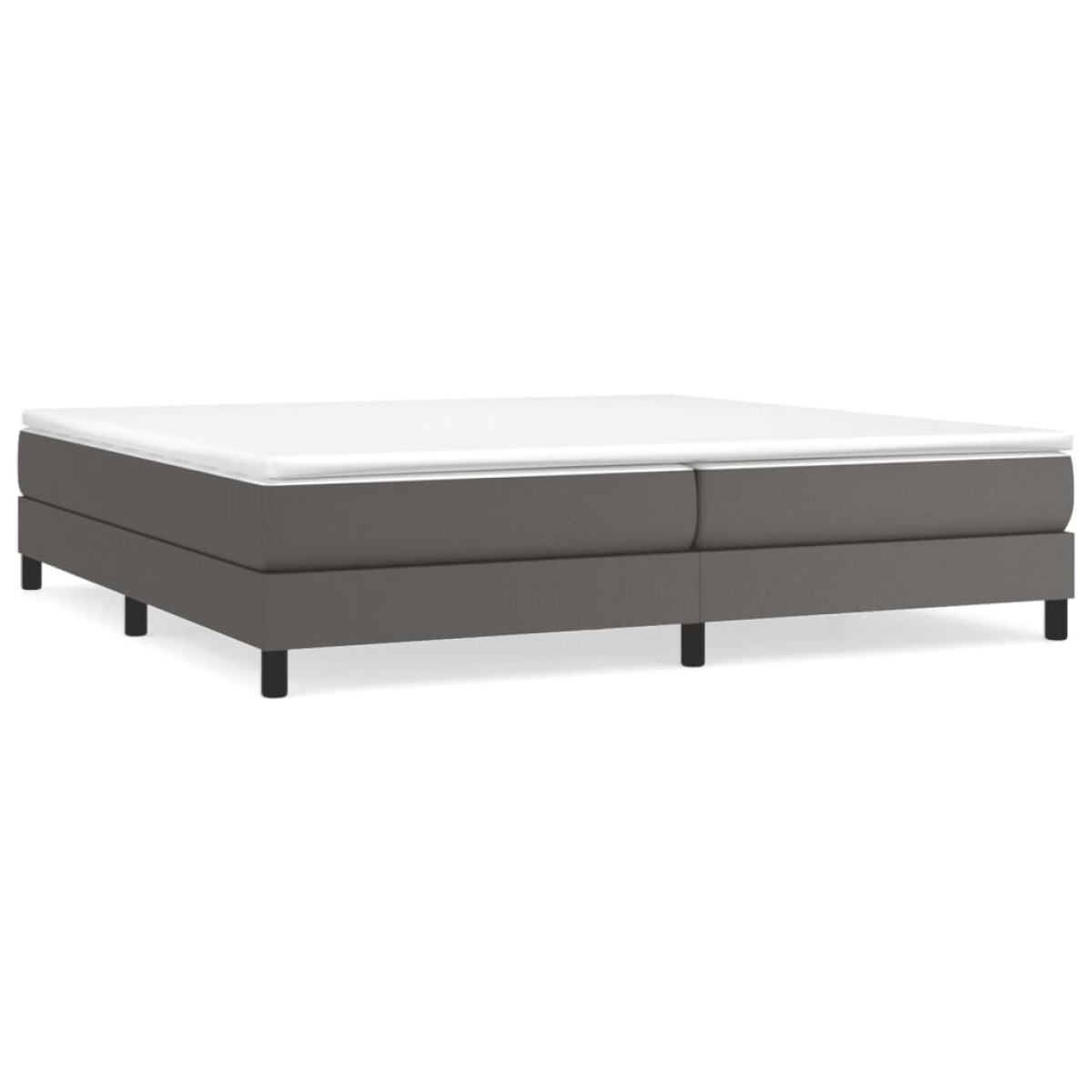 vidaXL Πλαίσιο Κρεβατιού Boxspring Γκρι 200x200 εκ. Συνθετικό Δέρμα