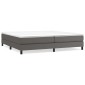 vidaXL Πλαίσιο Κρεβατιού Boxspring Γκρι 200x200 εκ. Συνθετικό Δέρμα