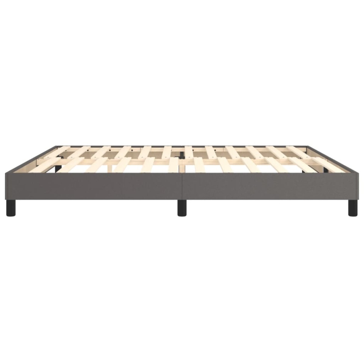 vidaXL Πλαίσιο Κρεβατιού Boxspring Γκρι 200x200 εκ. Συνθετικό Δέρμα