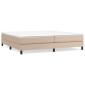 vidaXL Πλαίσιο Κρεβατιού Boxspring Καπουτσίνο 200x200εκ. Συνθετ. Δέρμα