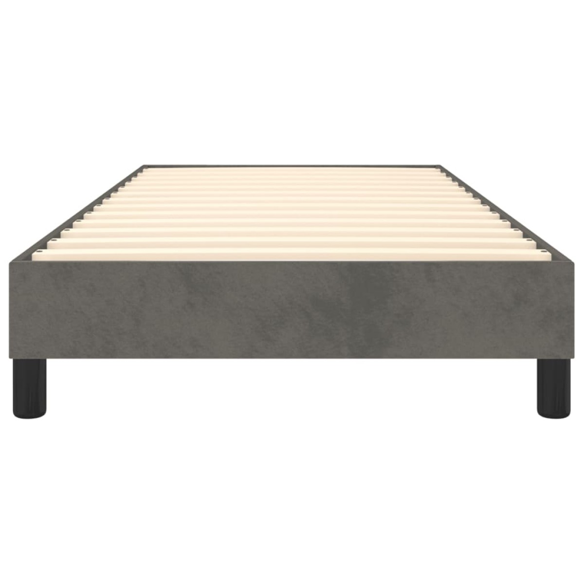 vidaXL Πλαίσιο Κρεβατιού Boxspring Σκούρο Γκρι 80x200 εκ. Βελούδινο
