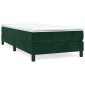vidaXL Πλαίσιο Κρεβατιού Boxspring Σκούρο Πράσινο 80x200 εκ Βελούδινο