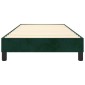vidaXL Πλαίσιο Κρεβατιού Boxspring Σκούρο Πράσινο 80x200 εκ Βελούδινο