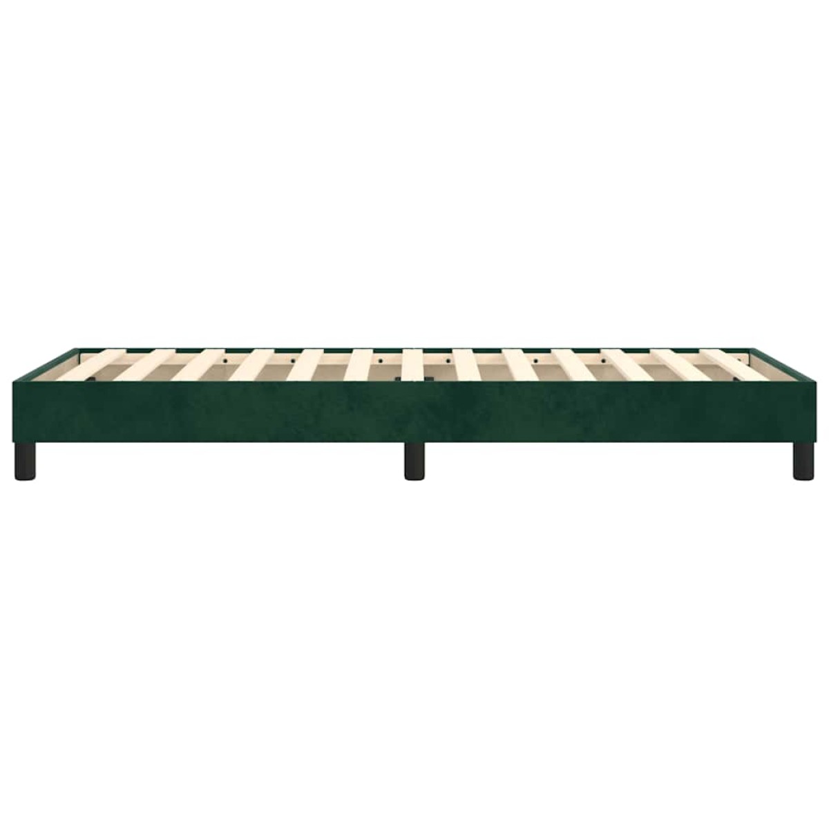 vidaXL Πλαίσιο Κρεβατιού Boxspring Σκούρο Πράσινο 80x200 εκ Βελούδινο