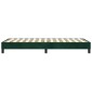 vidaXL Πλαίσιο Κρεβατιού Boxspring Σκούρο Πράσινο 80x200 εκ Βελούδινο