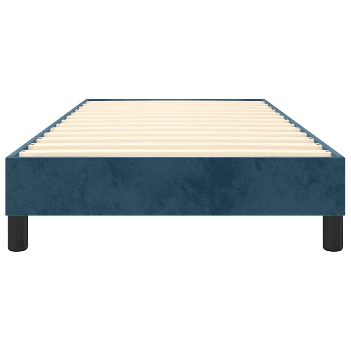 vidaXL Πλαίσιο Κρεβατιού Boxspring Σκούρο Μπλε 80x200 εκ. Βελούδινο