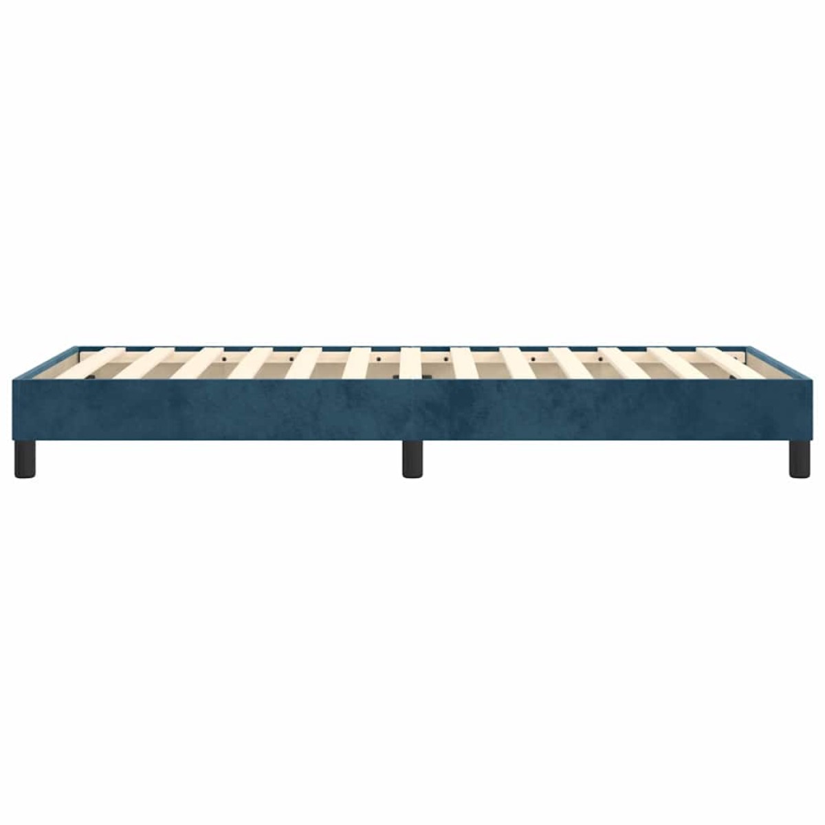 vidaXL Πλαίσιο Κρεβατιού Boxspring Σκούρο Μπλε 80x200 εκ. Βελούδινο