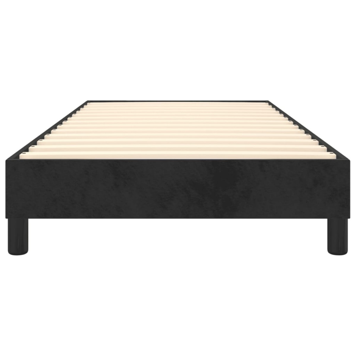 vidaXL Πλαίσιο Κρεβατιού Boxspring Μαύρο 90x190 εκ. Βελούδινο