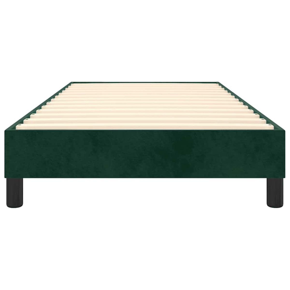 vidaXL Πλαίσιο Κρεβατιού Boxspring Σκούρο Πράσινο 90x190 εκ Βελούδινο