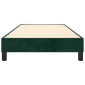 vidaXL Πλαίσιο Κρεβατιού Boxspring Σκούρο Πράσινο 90x190 εκ Βελούδινο