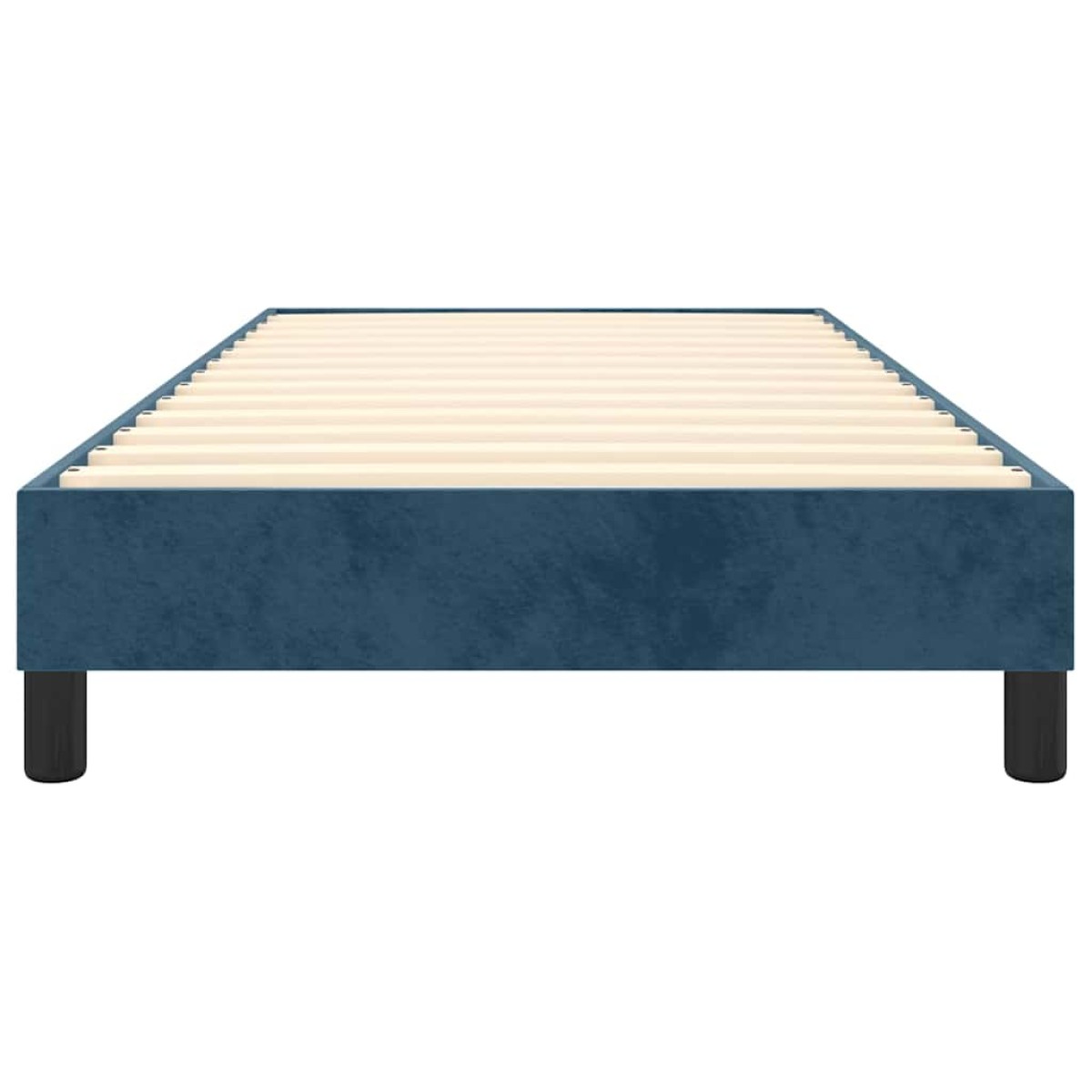 vidaXL Πλαίσιο Κρεβατιού Boxspring Σκούρο Μπλε 90x190 εκ. Βελούδινο