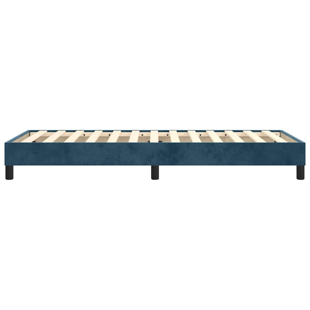 vidaXL Πλαίσιο Κρεβατιού Boxspring Σκούρο Μπλε 90x190 εκ. Βελούδινο