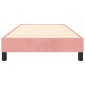 vidaXL Πλαίσιο Κρεβατιού Boxspring Ροζ 90x190 εκ. Βελούδινο
