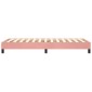 vidaXL Πλαίσιο Κρεβατιού Boxspring Ροζ 90x190 εκ. Βελούδινο