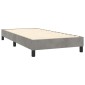 vidaXL Πλαίσιο Κρεβατιού Boxspring Ανοιχτό Γκρι 90x200 εκ. Βελούδινο