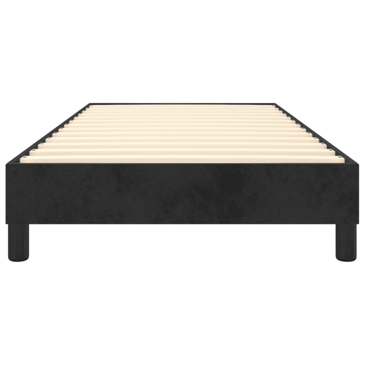 vidaXL Πλαίσιο Κρεβατιού Boxspring Μαύρο 90x200 εκ. Βελούδινο