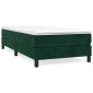 vidaXL Πλαίσιο Κρεβατιού Boxspring Σκούρο Πράσινο 90x200 εκ Βελούδινο