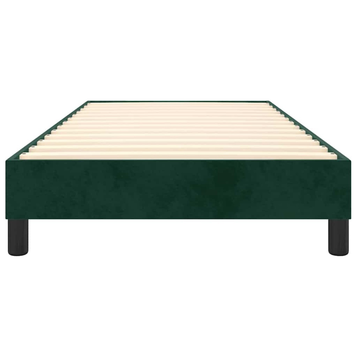 vidaXL Πλαίσιο Κρεβατιού Boxspring Σκούρο Πράσινο 90x200 εκ Βελούδινο
