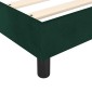vidaXL Πλαίσιο Κρεβατιού Boxspring Σκούρο Πράσινο 90x200 εκ Βελούδινο