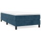 vidaXL Πλαίσιο Κρεβατιού Boxspring Σκούρο Μπλε 90x200 εκ. Βελούδινο