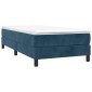 vidaXL Πλαίσιο Κρεβατιού Boxspring Σκούρο Μπλε 90x200 εκ. Βελούδινο