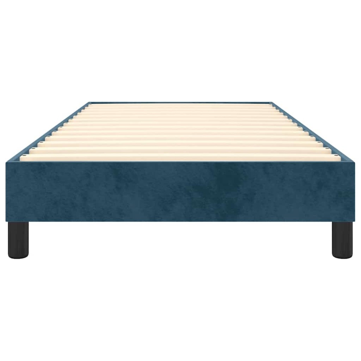 vidaXL Πλαίσιο Κρεβατιού Boxspring Σκούρο Μπλε 90x200 εκ. Βελούδινο