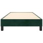vidaXL Πλαίσιο Κρεβατιού Boxspring Σκούρο Πράσινο 100x200 εκ Βελούδινο