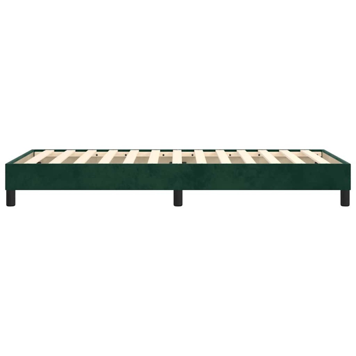 vidaXL Πλαίσιο Κρεβατιού Boxspring Σκούρο Πράσινο 100x200 εκ Βελούδινο