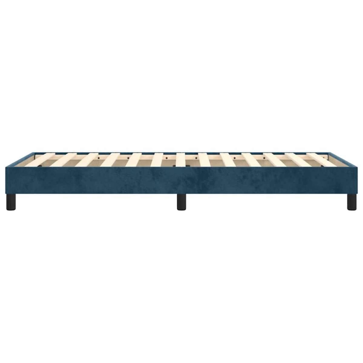 vidaXL Πλαίσιο Κρεβατιού Boxspring Σκούρο Μπλε 100x200 εκ. Βελούδινο