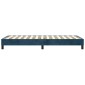 vidaXL Πλαίσιο Κρεβατιού Boxspring Σκούρο Μπλε 100x200 εκ. Βελούδινο